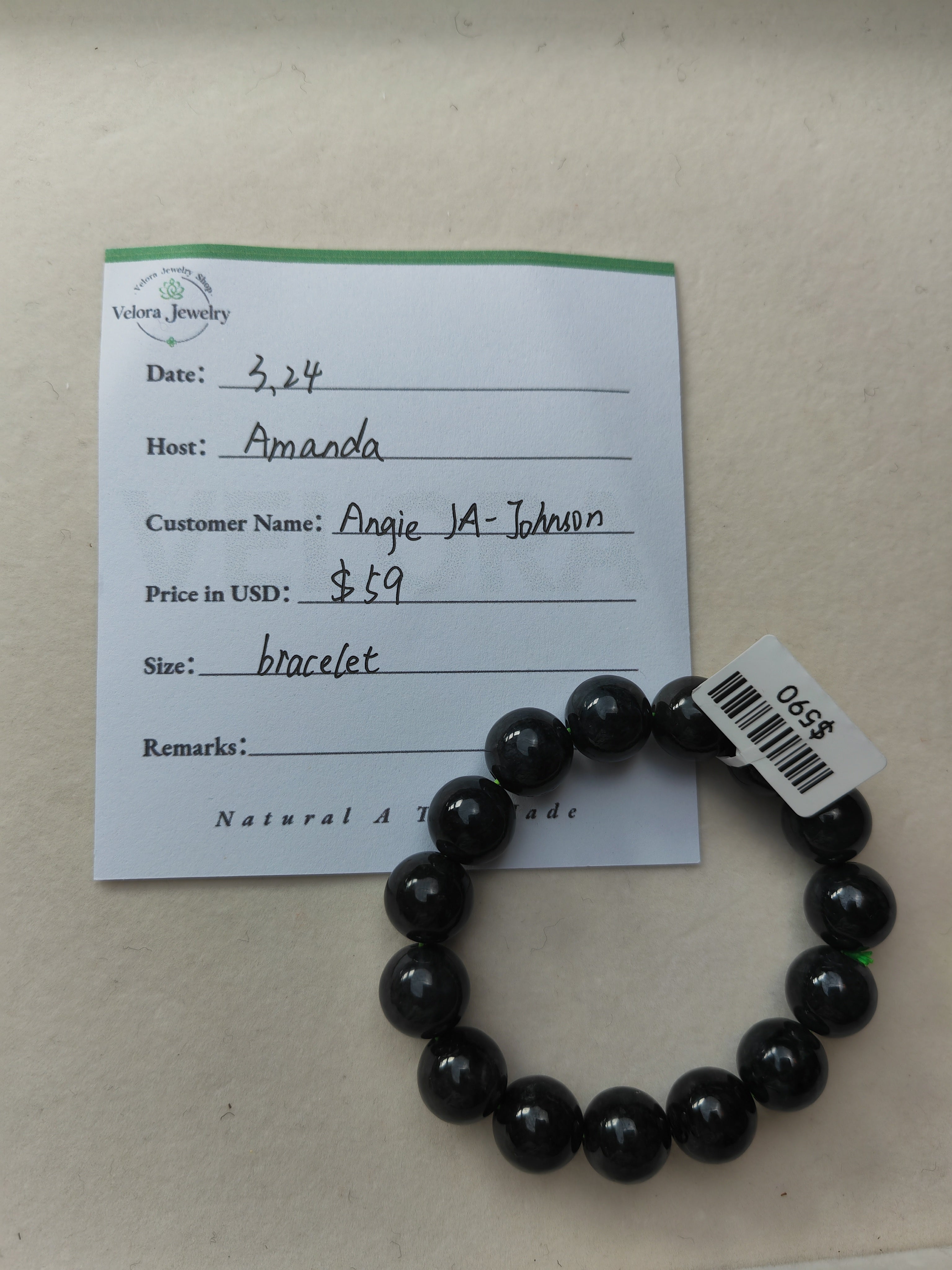 Angie J A-Johnson The Other Special Link from Velora Jewelry